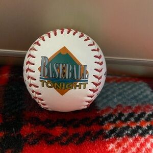 ESPN Vintage Souvenir Baseball Tonight Mini Baseball Fotoball RARE